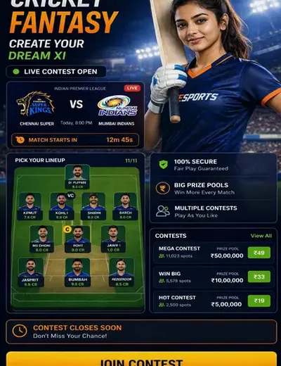 Galaxybet (galaxy bet) fantasy cricket & matchday visual 3